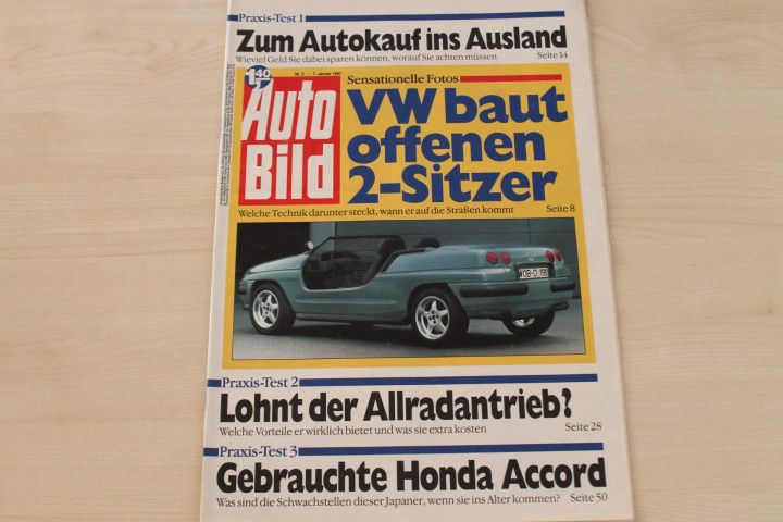 Deckblatt Auto Bild (02/1991)